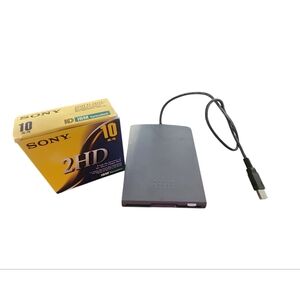 External USB 3.5" Floppy Disk Drive Sony Mpf82e